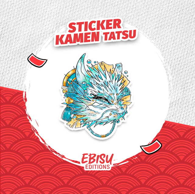 Sticker Kamen Tatsu