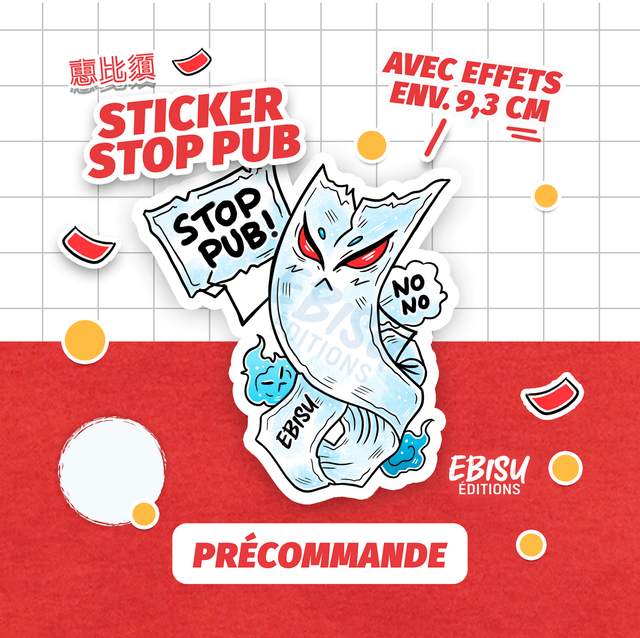 Précommande - Sticker Stop Pub Ittan-momen