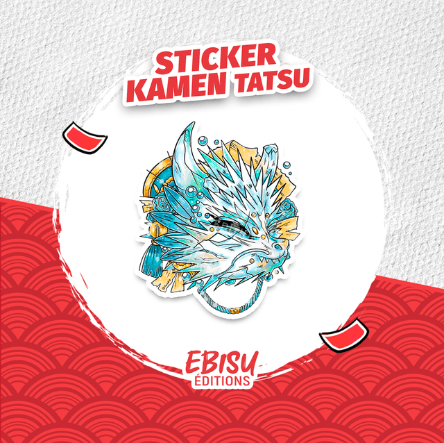 Sticker Kamen Tatsu